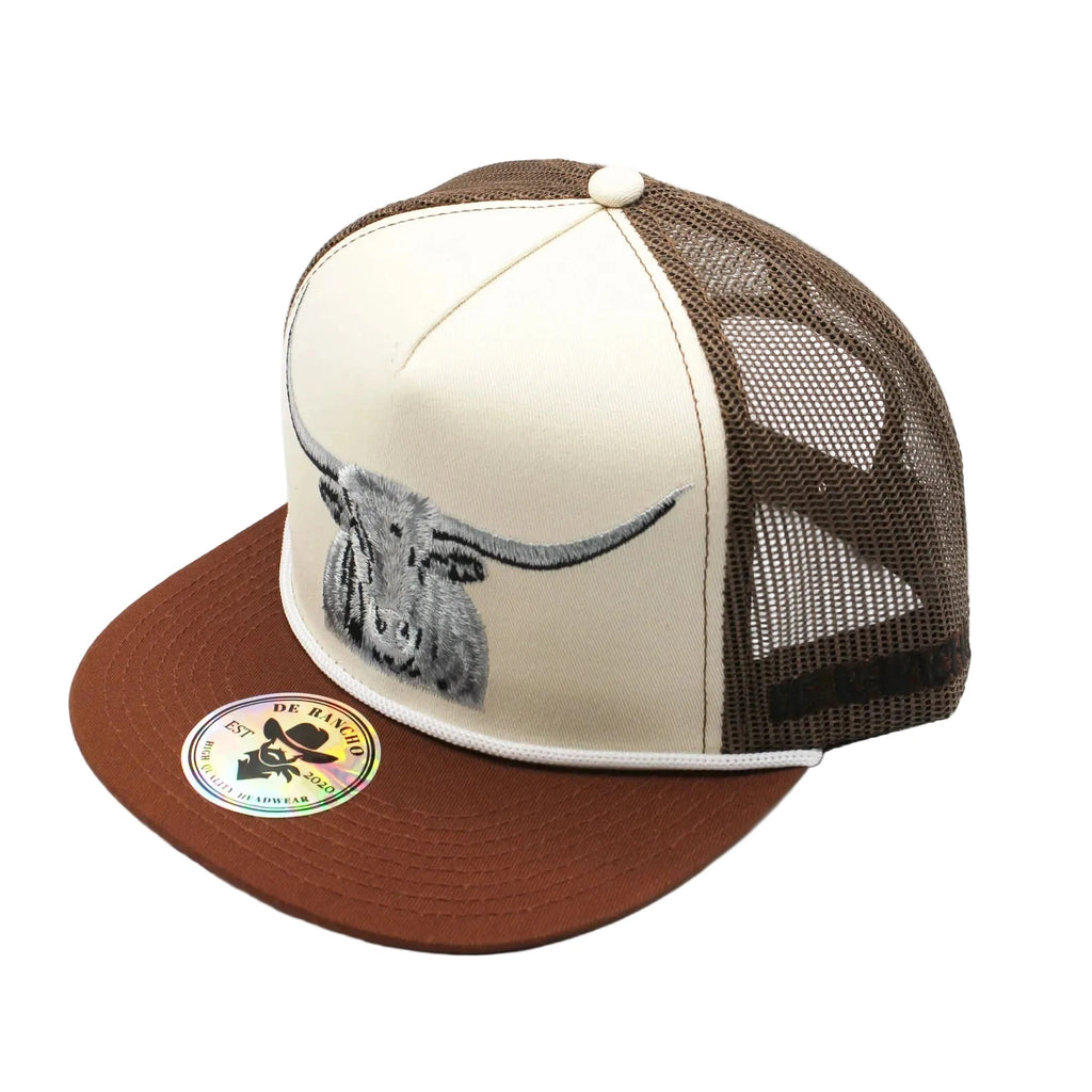 DE RANCHO LONGHORN BROWN CAP
