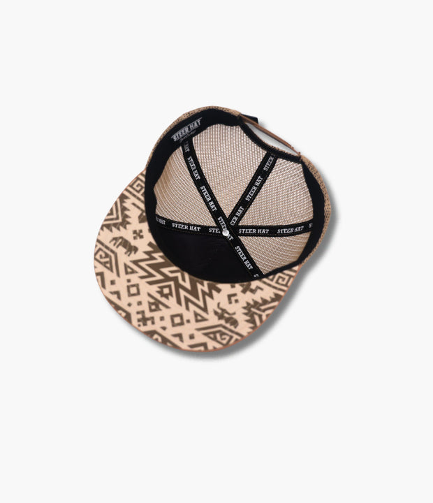 STEERHAT ARETE YELLOW BEIGE FLAT CAP