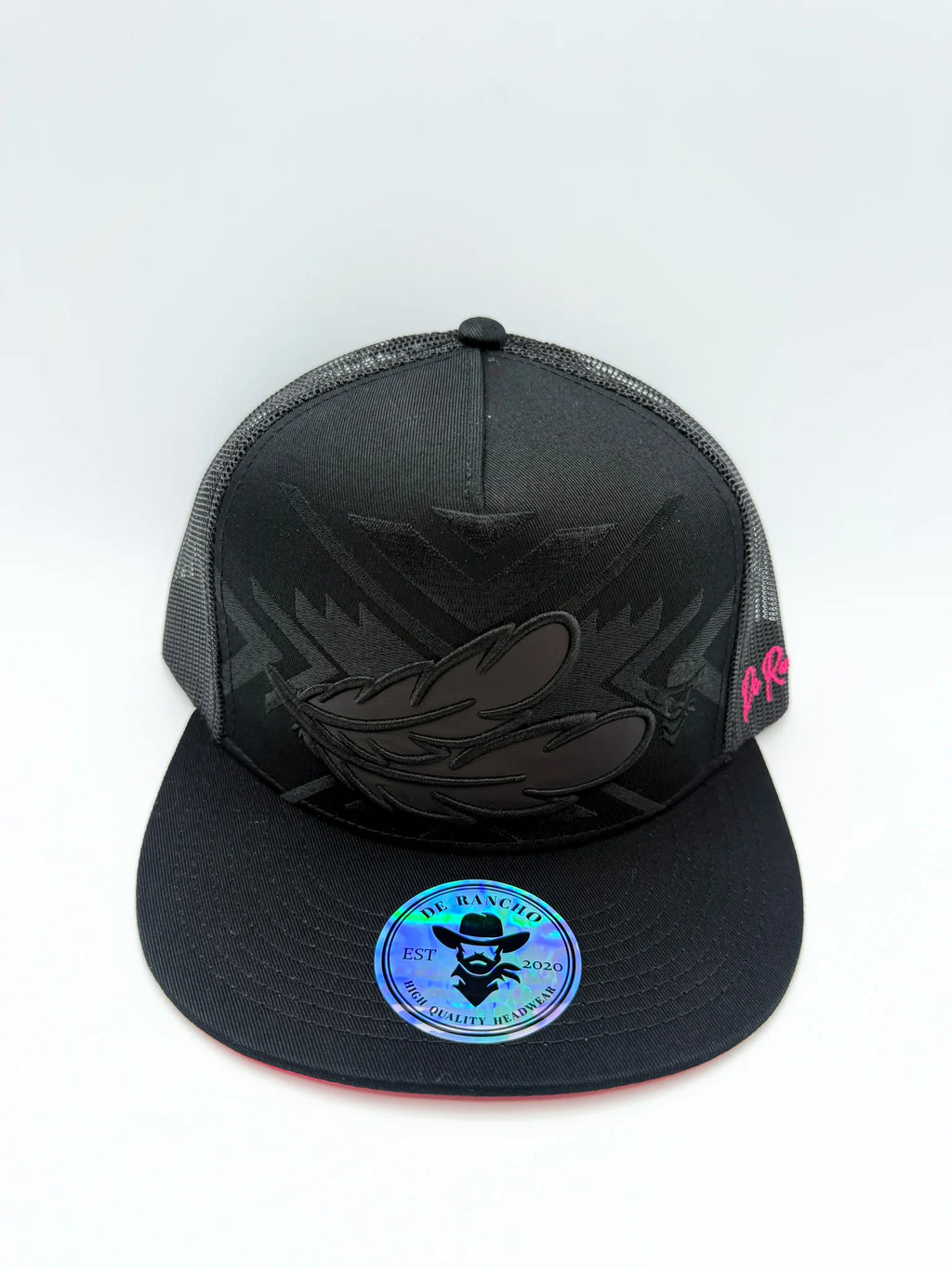 DE RANCH CHANGING COLOR FEATHER RED / BLACK CAP