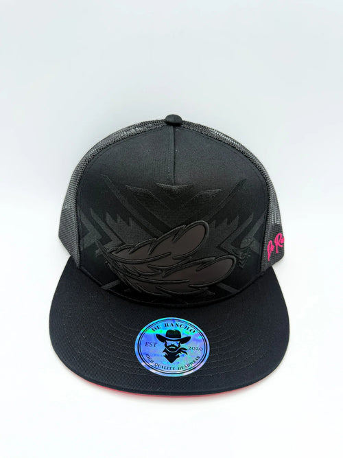 DE RANCH CHANGING COLOR FEATHER RED / BLACK CAP