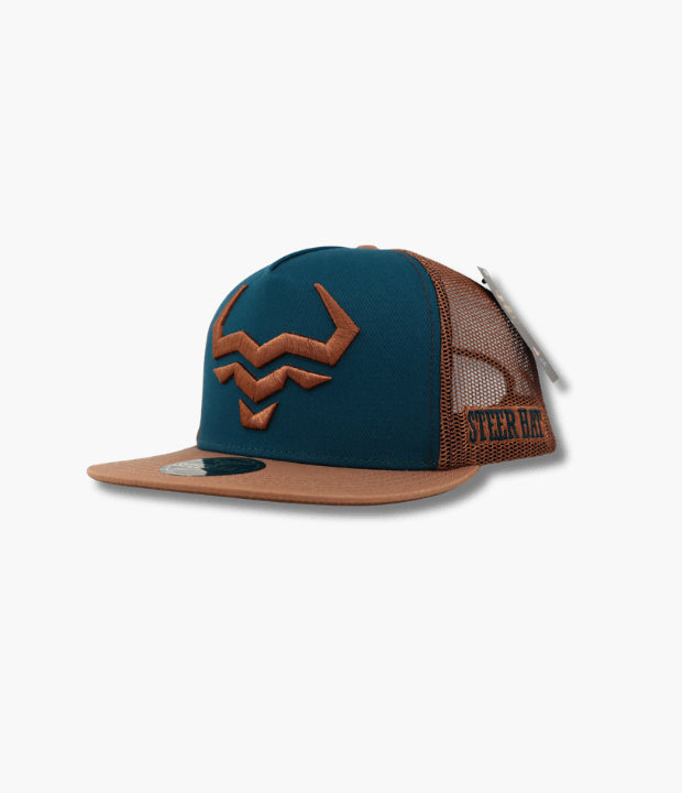 STEERHAT SOUTHWEST NAVY BROWN CAP