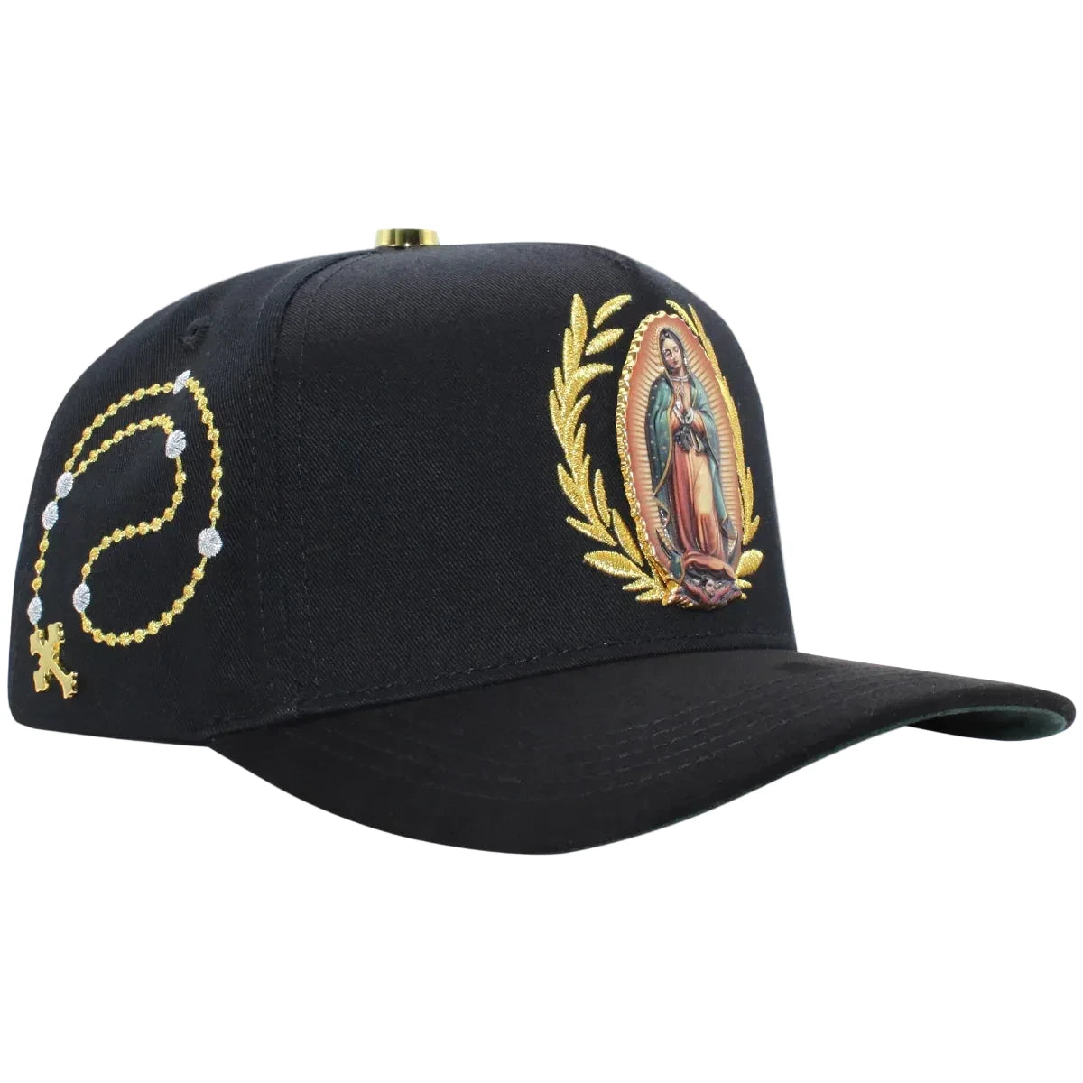 MEN'S PREMIUM VIRGEN DE GUADALUPE BLACK CAP