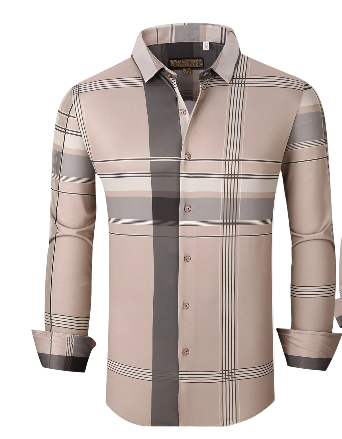 MENS PREMIUM 290-11 WESTERN SHIRT DESERT ROYALE BEIGE