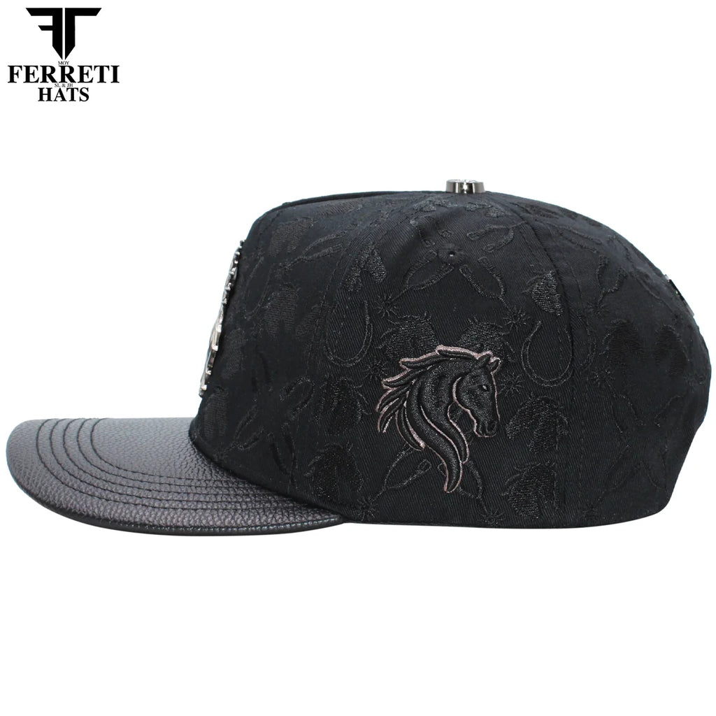 MENS PREMIUM CABALLO 3D BLACK CAP