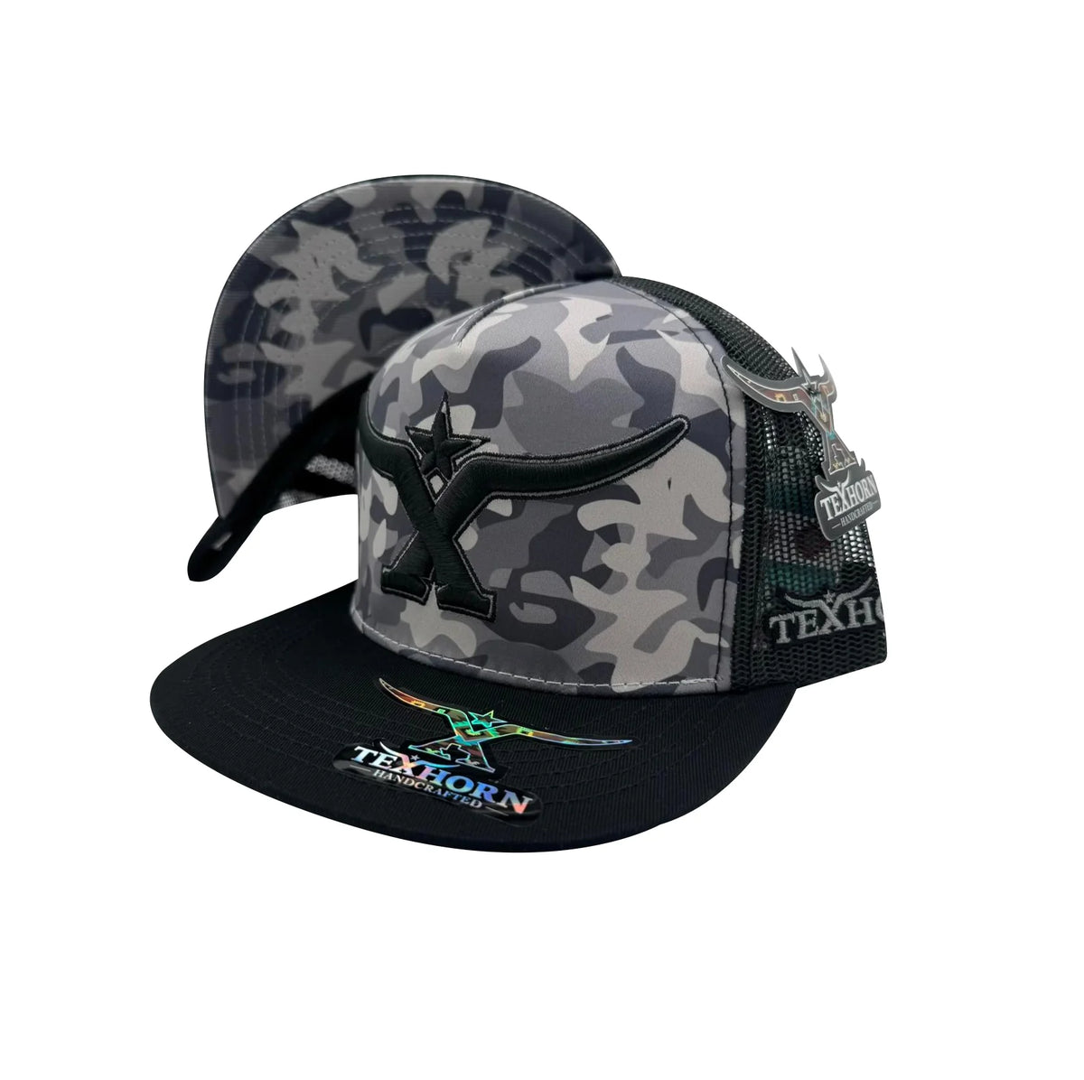 TEXHORN 1839 CAMO BLACK CAP