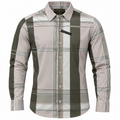 MENS PREMIUM 290-14 WESTERN LONG SLEEVE BEIGE-OLIVO SHIRT