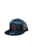 DE RANCHO AZTEC BLACK RED CAP