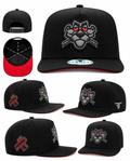 MENS CAP PANTERA DESING BLACK-RED COLOR