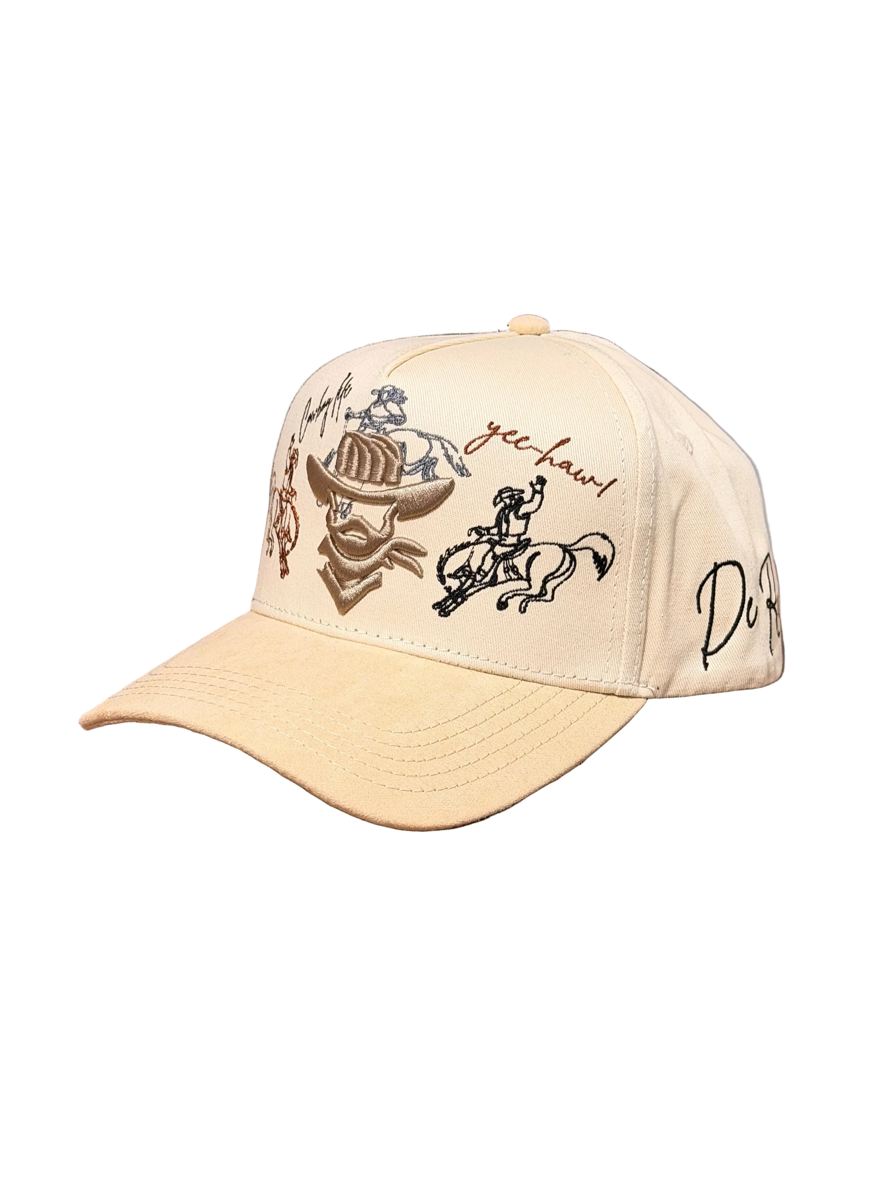 DE RANCHO CURVE COWBOY LIFE BEIGE CAP