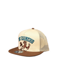 DE RANCHO HORSES RUNNING BEIGE CAP