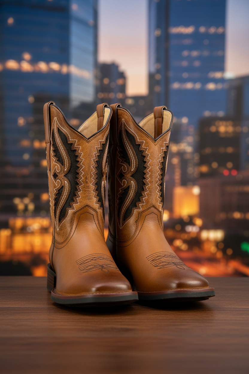 MENS ALAMO BOOT TERRANOVA HONEY SQUARE TOE