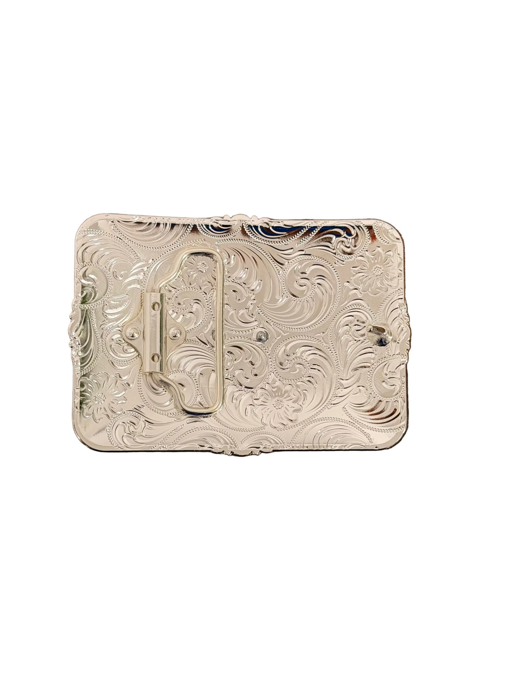 SQUARE ROSEGOLD-BLACK CARDS DESING BUCKLE