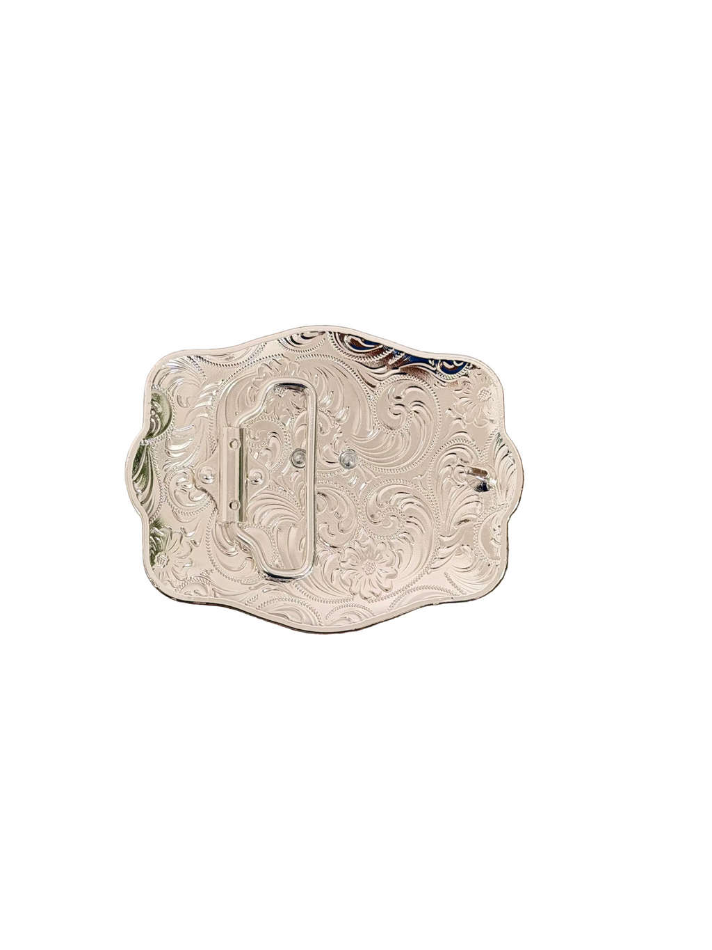 SQUARE SILVER POKER CARDS DESING BUCKLE