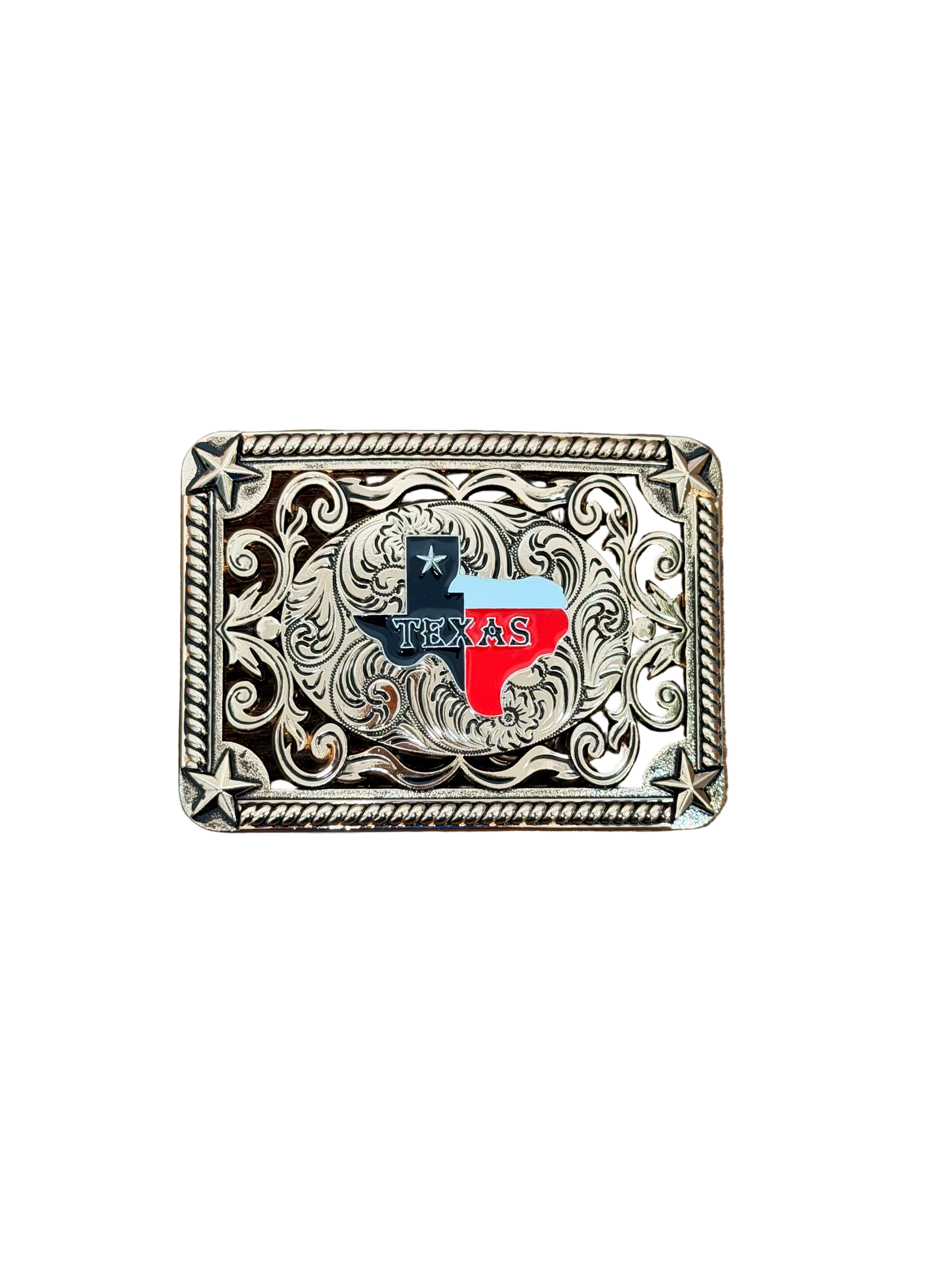 SQUARE GOLD TEXAS  DESING BUCKLE