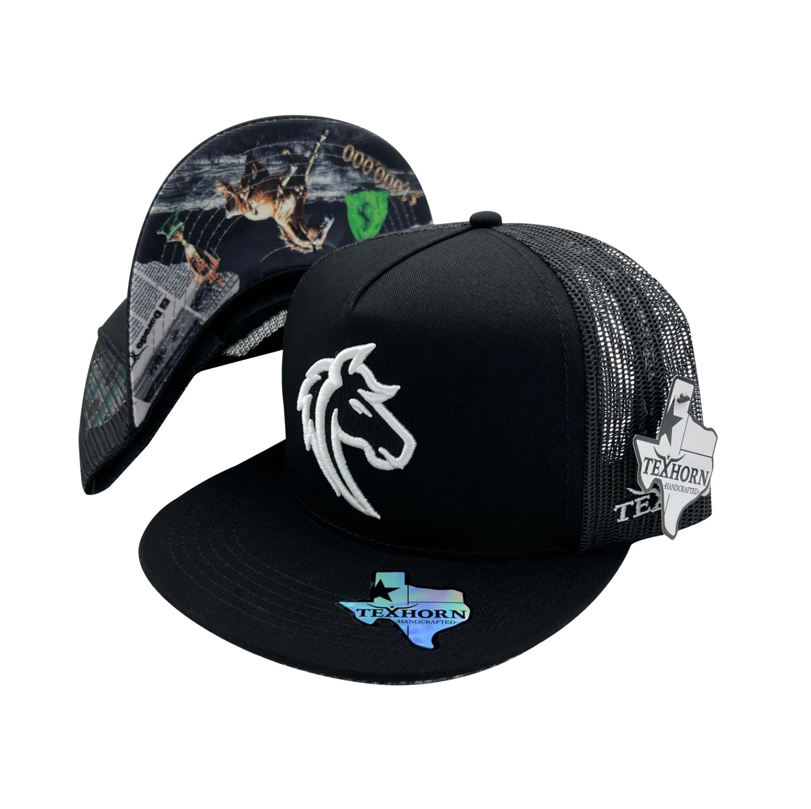 TEXHORN CUARTO DE MILLA HORSE BLACK CAP