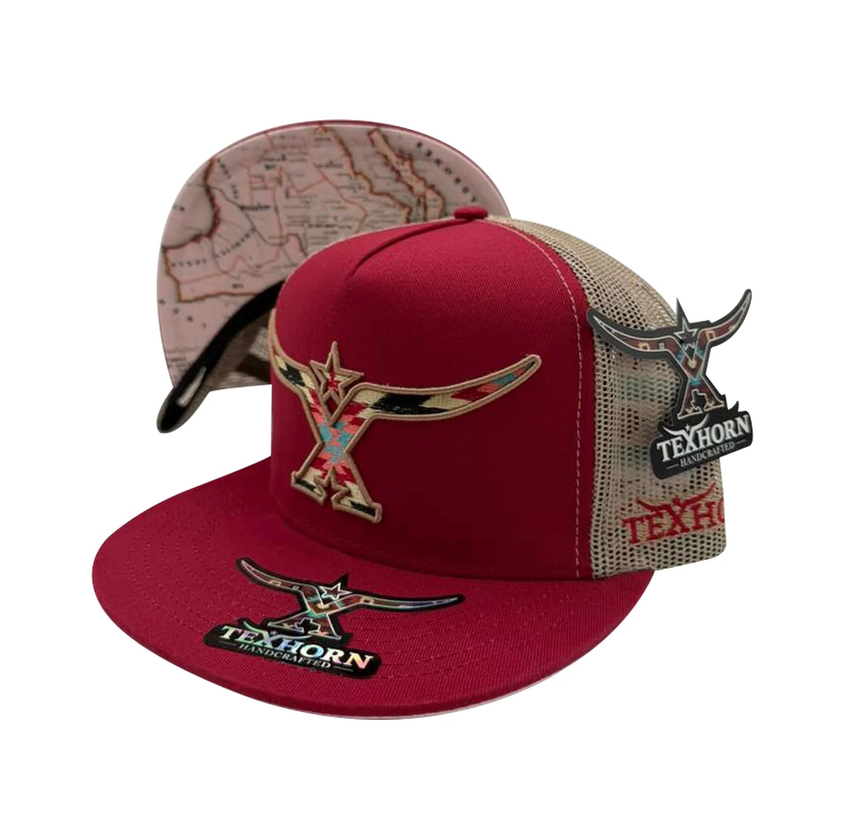 TEXHORN SAN ISIDRO BURGANDY CAP