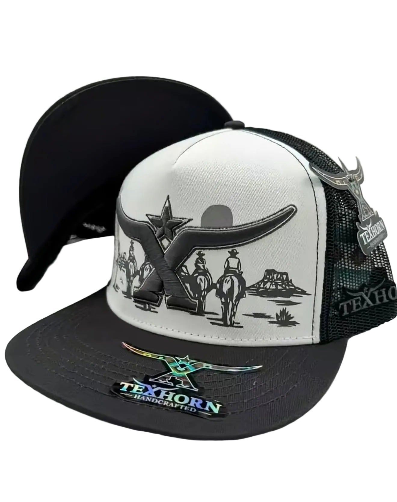 TEXHORN CABALGATA BLACK-WHITE CAP
