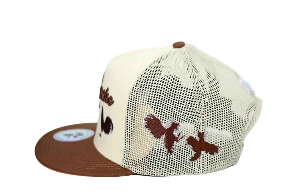 DE RANCHO GALLOS BEIGE WESTERN CAP