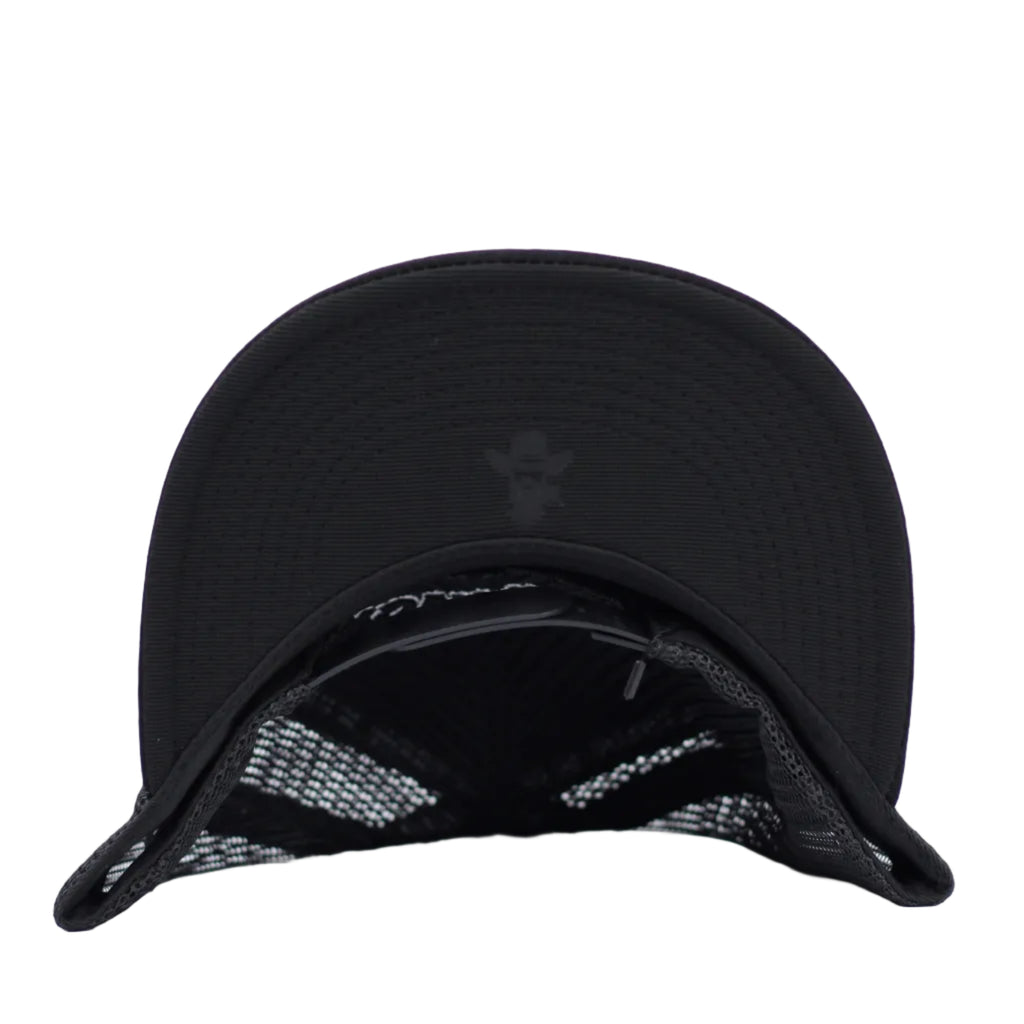 DE RANCHO LONG HORN-CACTUS BLACK WESTERN CAP