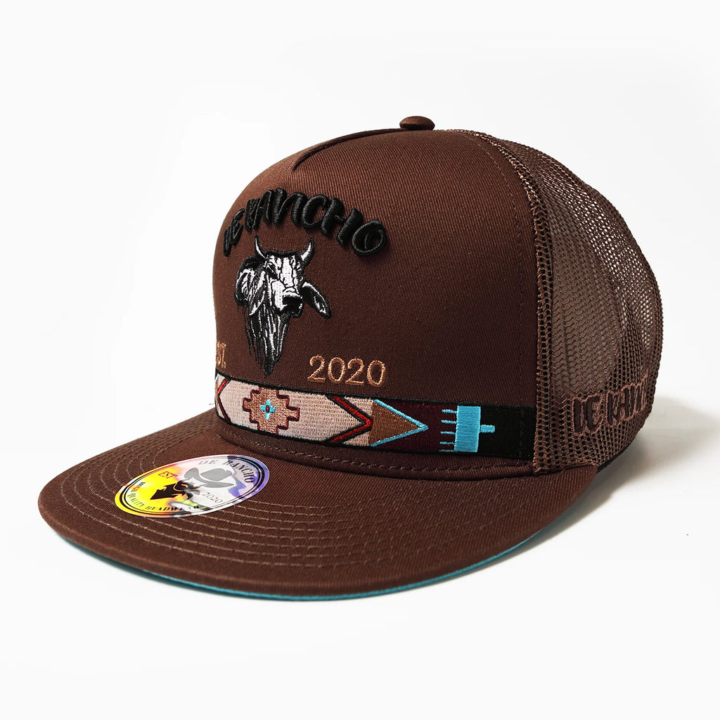 DE RANCHO BULL HORN AZTEC WESTERN CAP