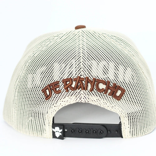 DE RANCHO AZTEC BEIGE WESTERN CAP