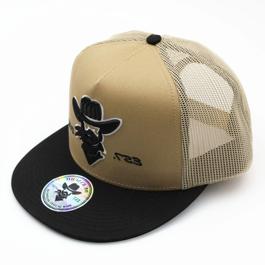 DE RANCHO BEIGE AZTEC BLACK WESTERN CAP