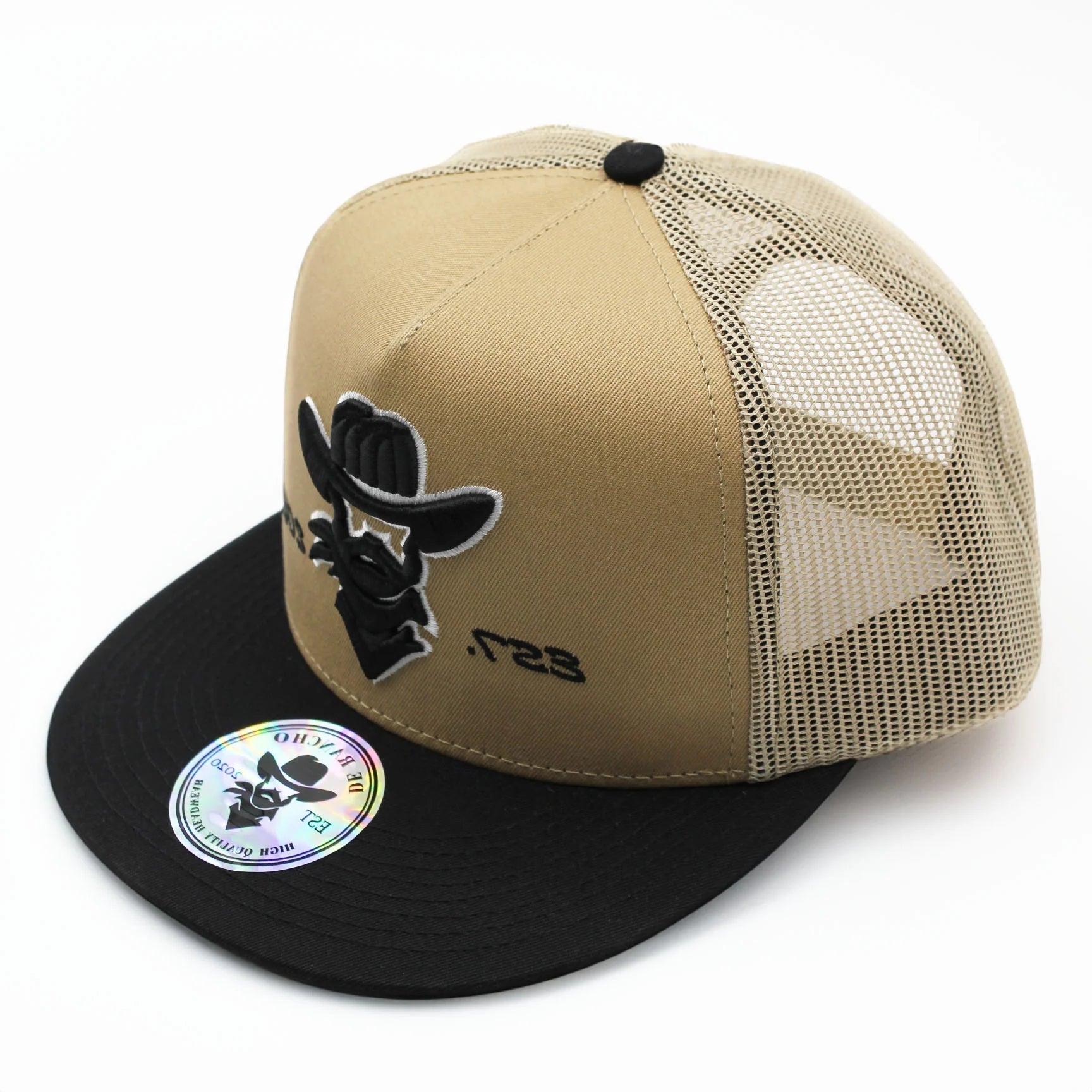 DE RANCHO BEIGE AZTEC BLACK WESTERN CAP