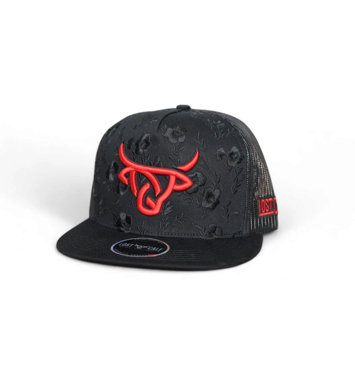 LOST CALF  BRANGUS FLOWERS BLACK CAP