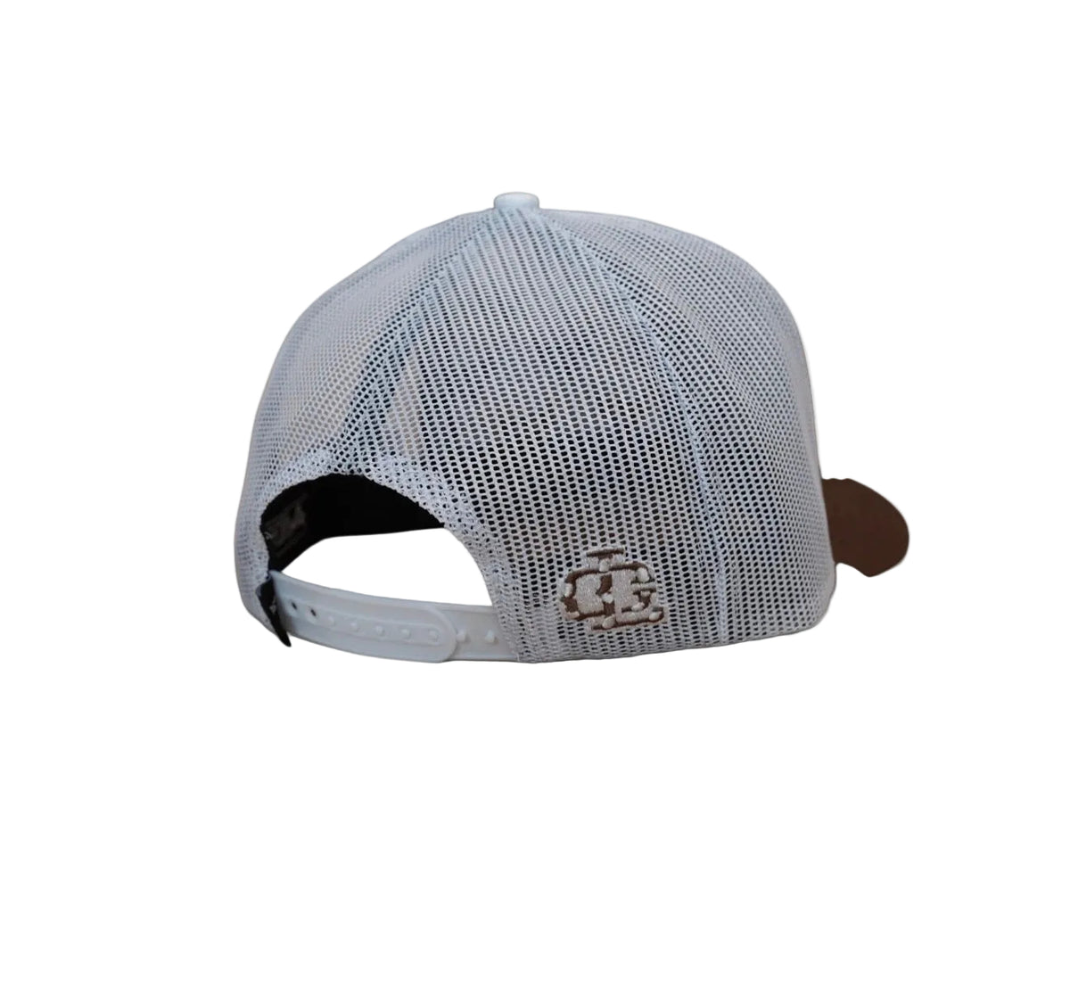LOST CALF DAKOTA COWHIDE BROWN WHITE CAP