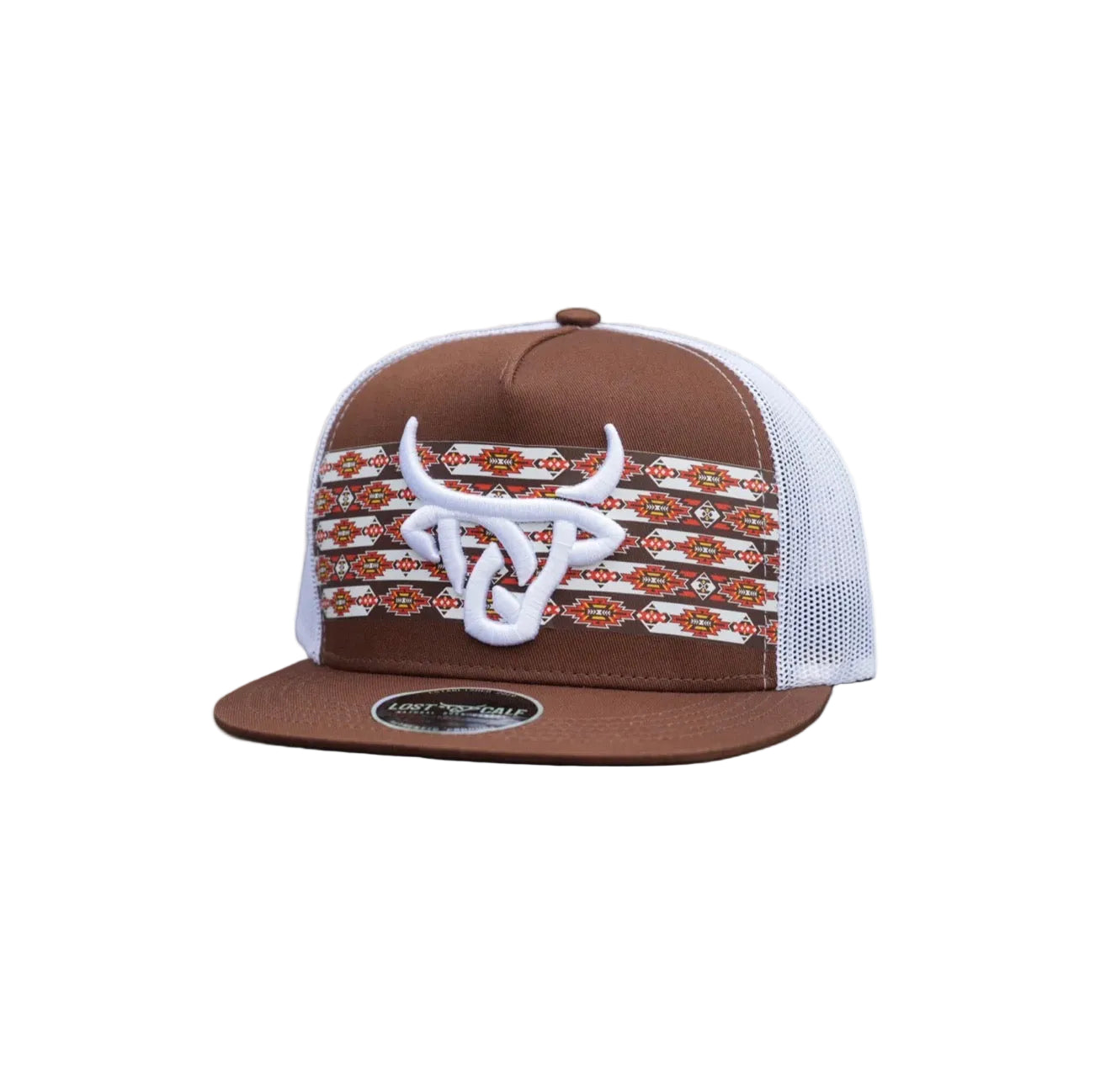 LOST CALF LOGO AZTEC BROWN CAP