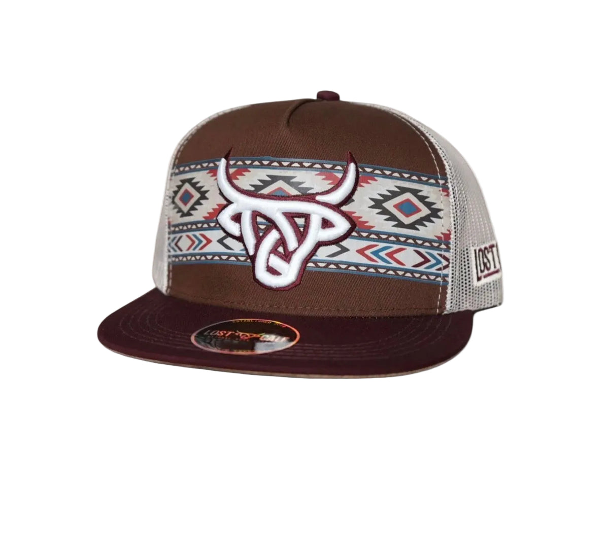 LOST CALF BROWN AZTEC CAP