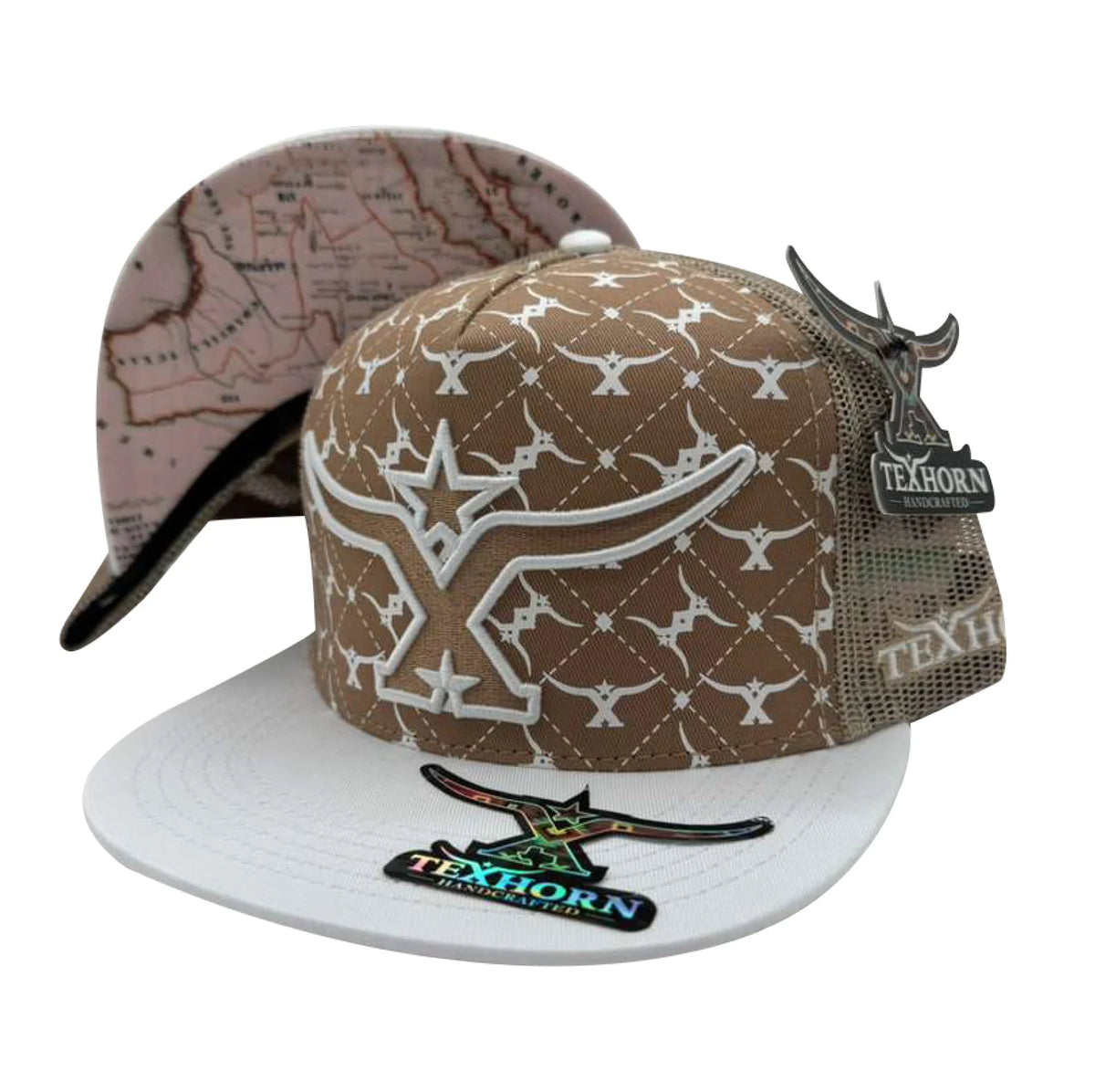 TEXHORN MONTERREY BROWN BEIGE CAP