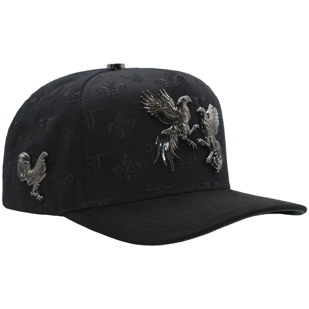 MEN'S CAP GALLOS SILVER FULL BLACK