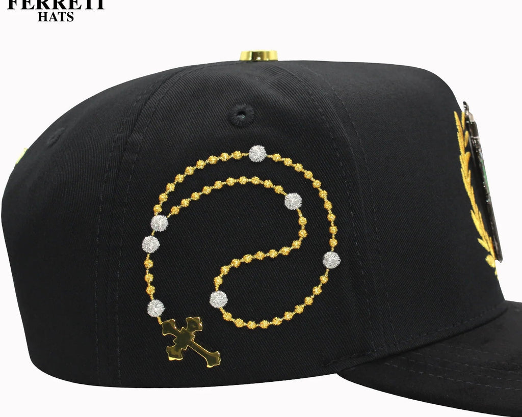 MEN'S PREMIUM SAN JUDAS BLACK CAP