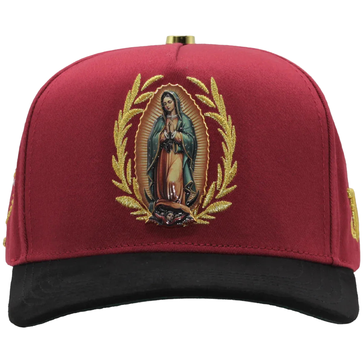UNISEX CAP VIRGEN DE GUADALUPE BURGANDY-BLACK