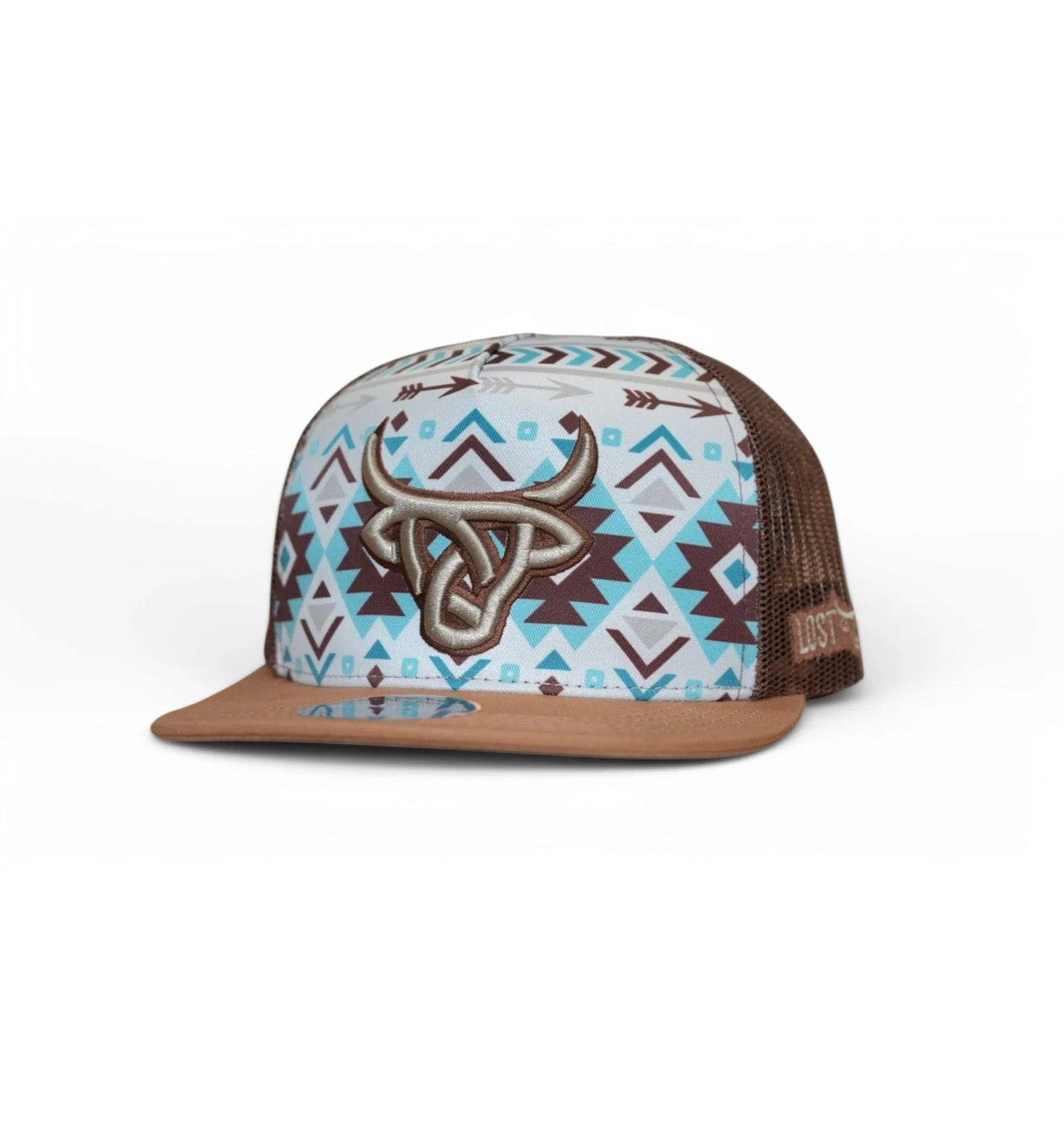 LOST CALF REBEL TAN/TEAL CAP
