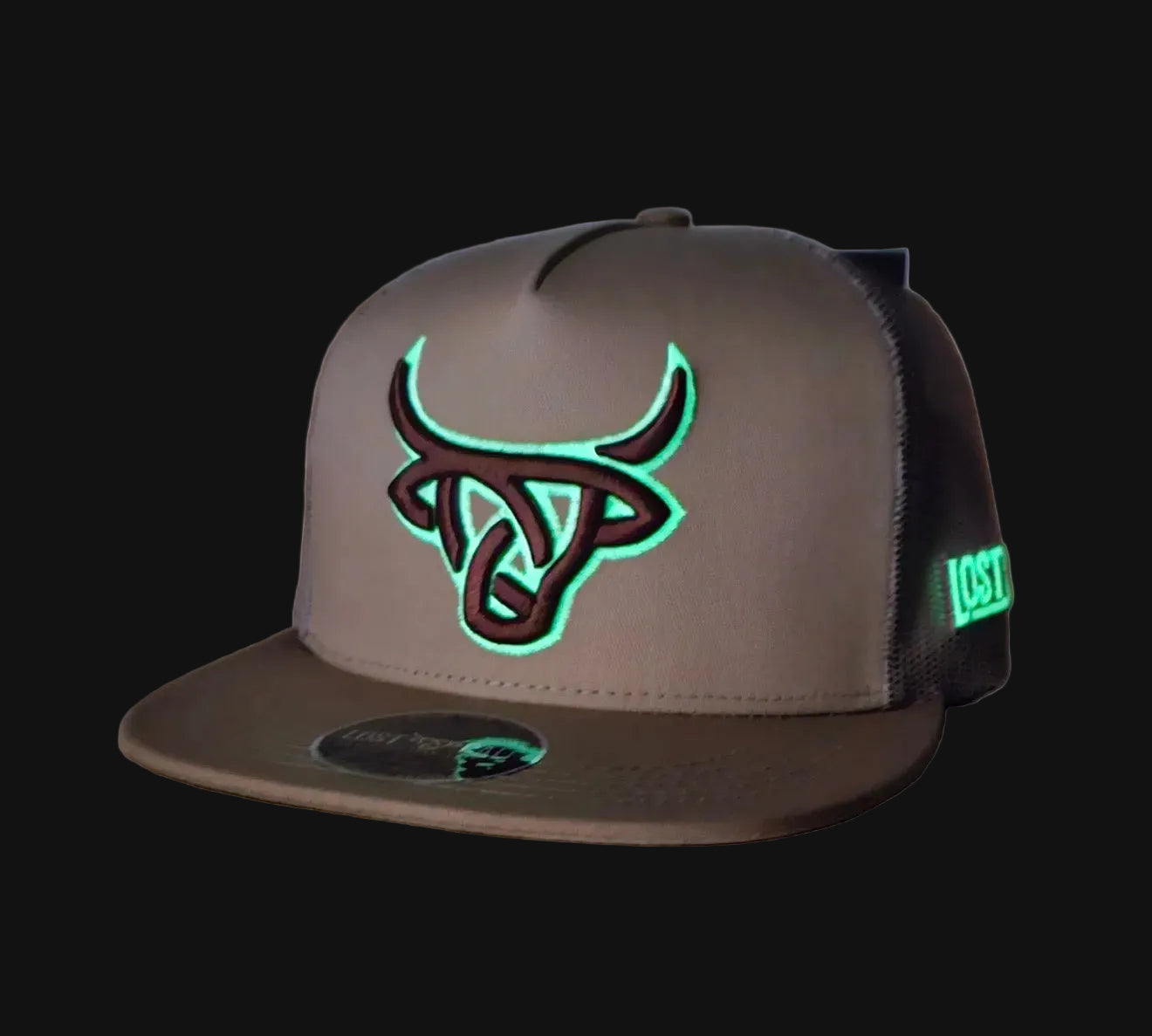 LOST CALF BEIGE NEON WHITE CAP