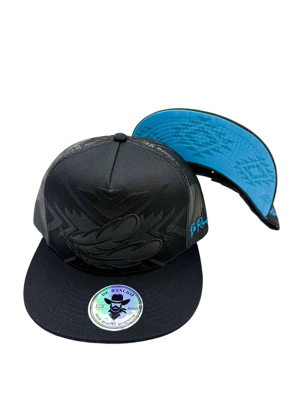 DE RANCHO FEATHER BLACK CAP- UV COLOR CHANGING