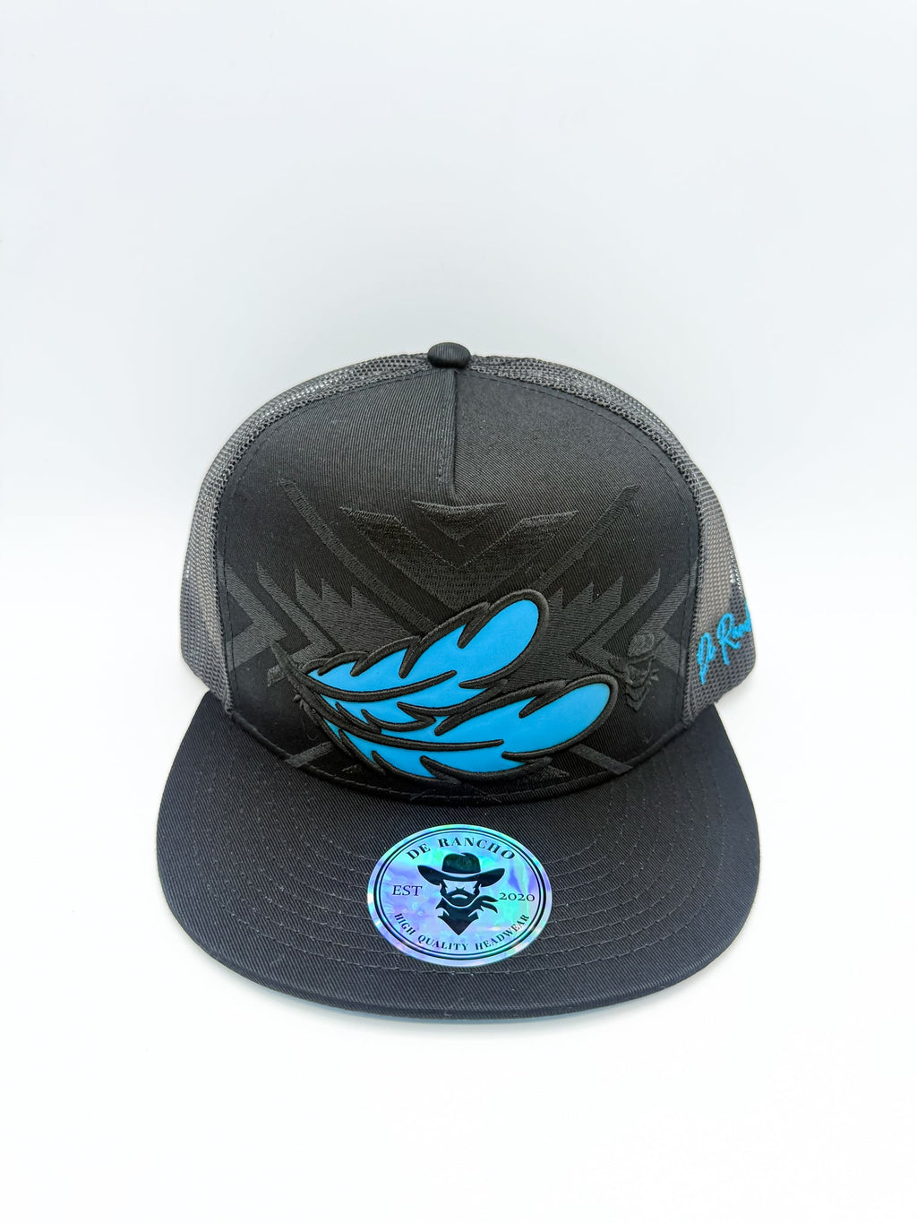 DE RANCHO FEATHER BLACK CAP- UV COLOR CHANGING