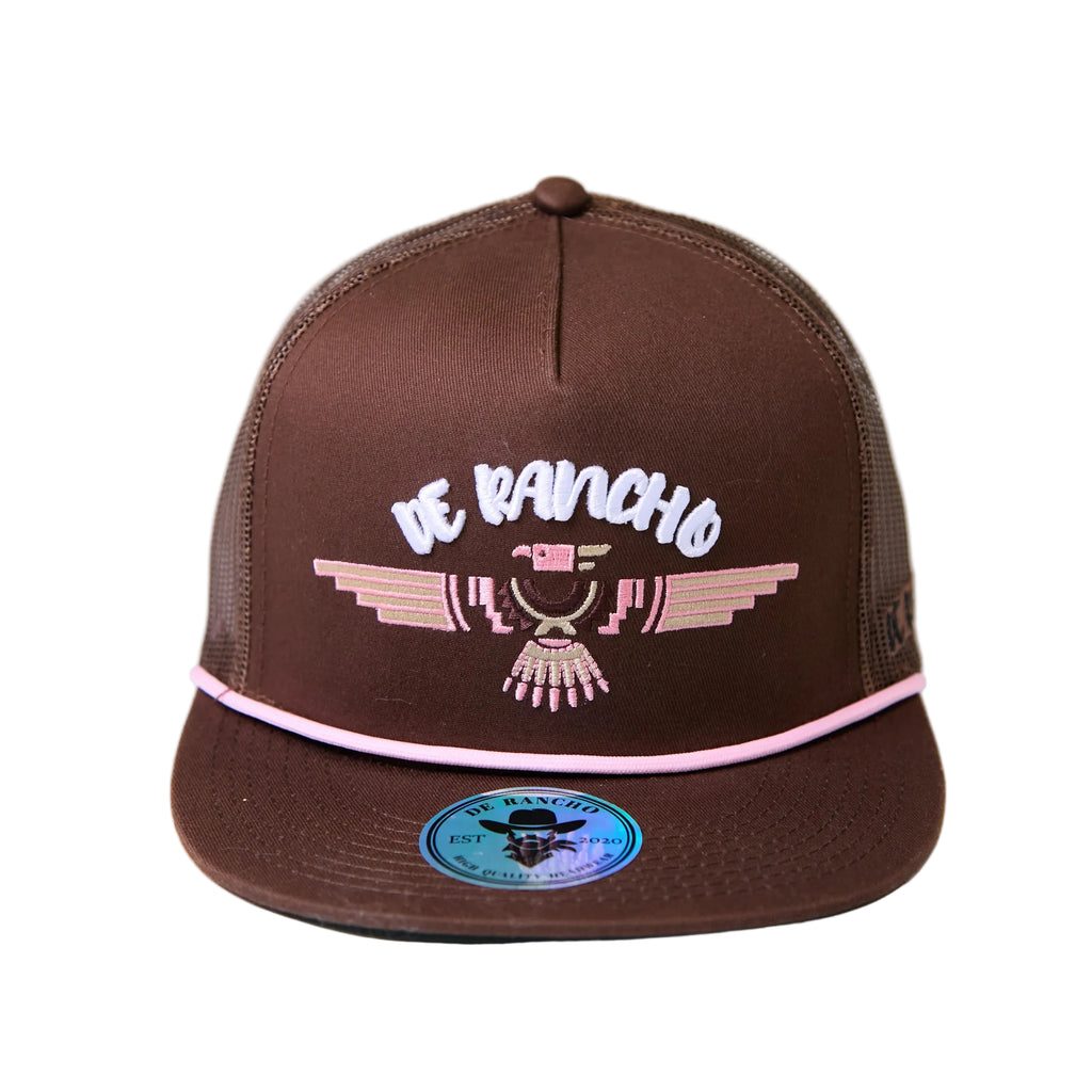 DE RANCHO EAGLE BROWN-PINK CAP