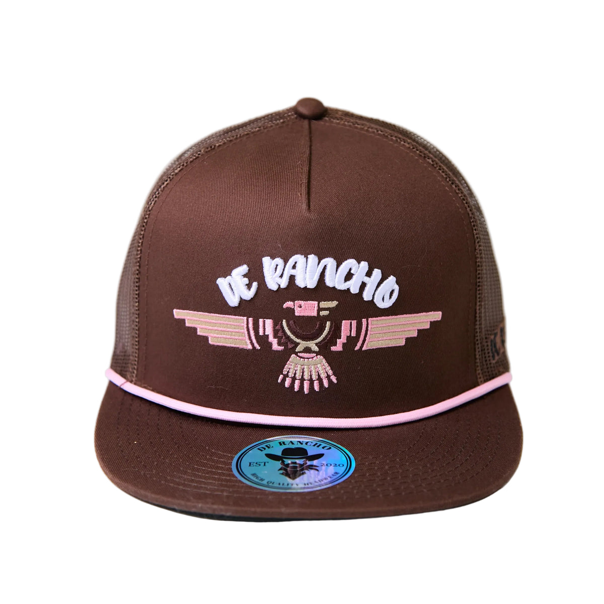 DE RANCHO EAGLE BROWN-PINK CAP