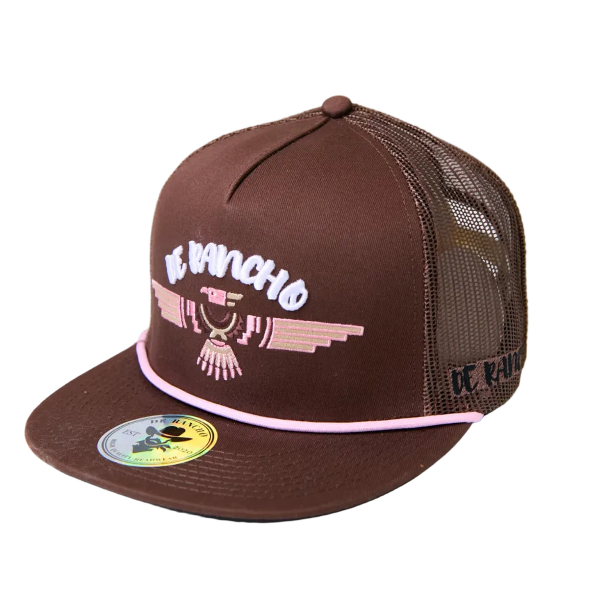DE RANCHO EAGLE BROWN-PINK CAP