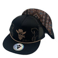 DE RANCHO HORSES BLACK-BROWN CAP