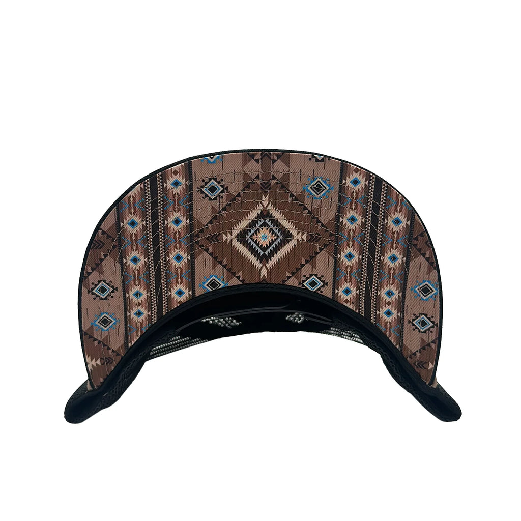 DE RANCHO HORSES BLACK-BROWN CAP