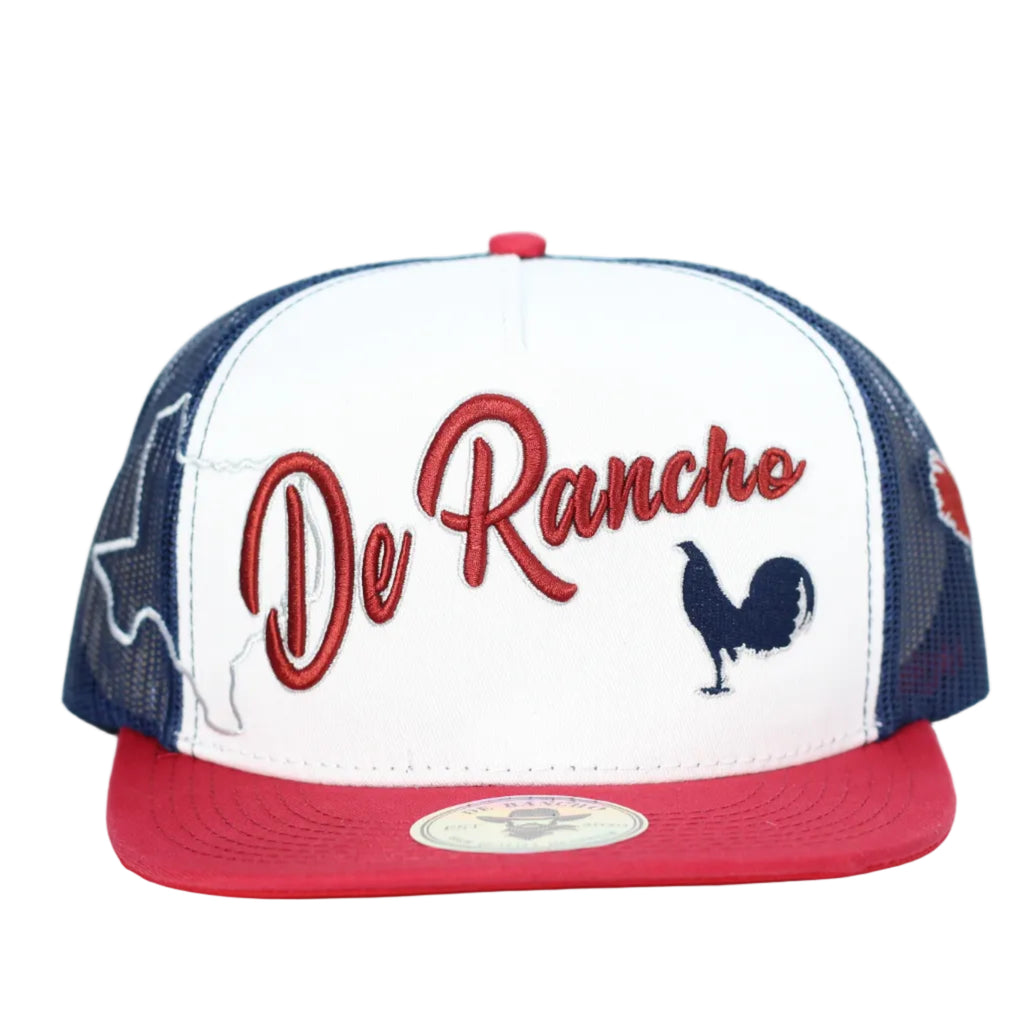 DE RANCHO GALLOS BLUE-RED CAP