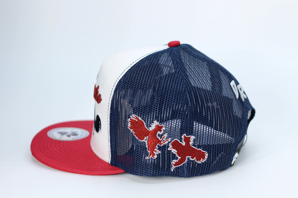 DE RANCHO GALLOS BLUE-RED CAP