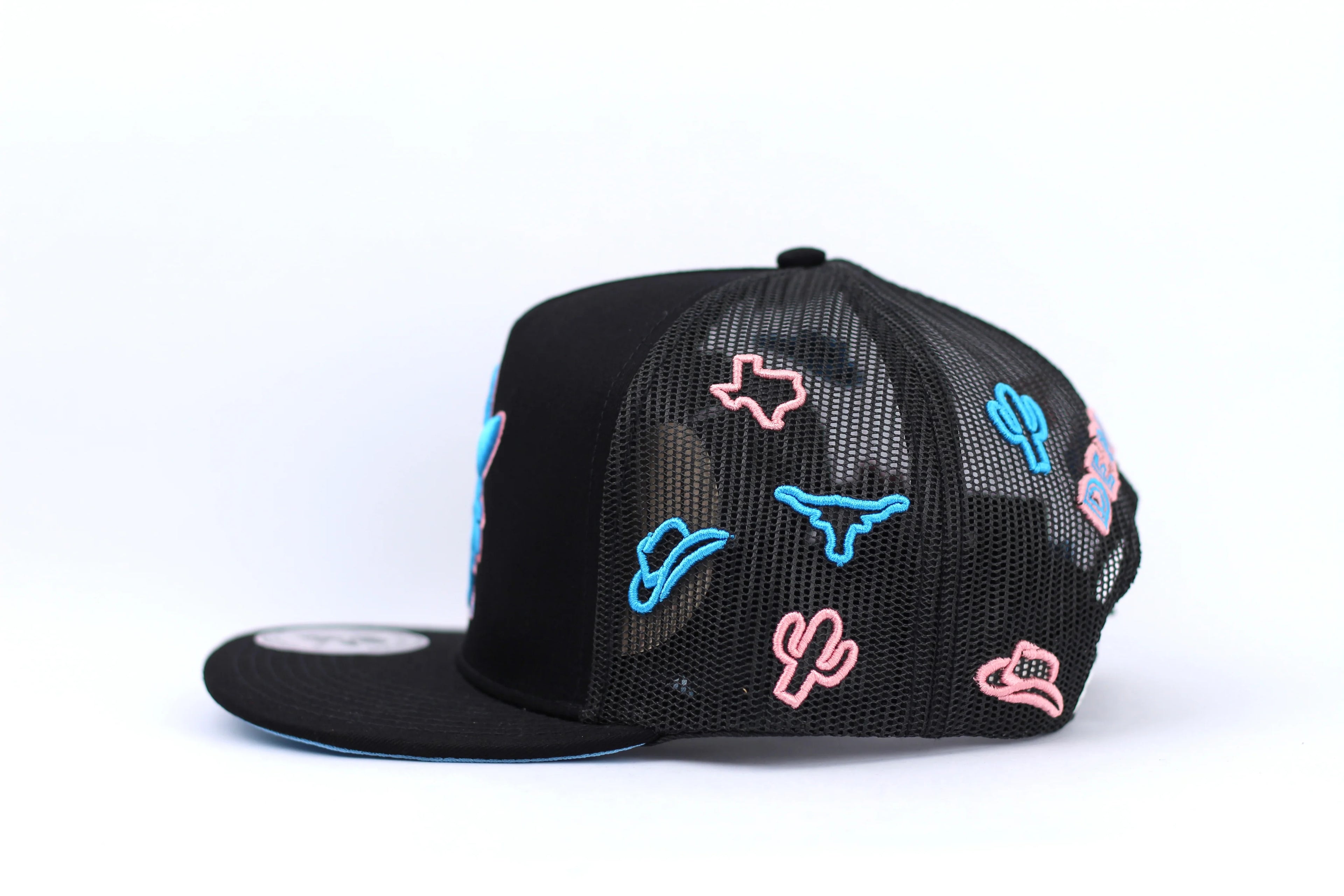 DE RANCHO NEON BLACK BLUE CAP