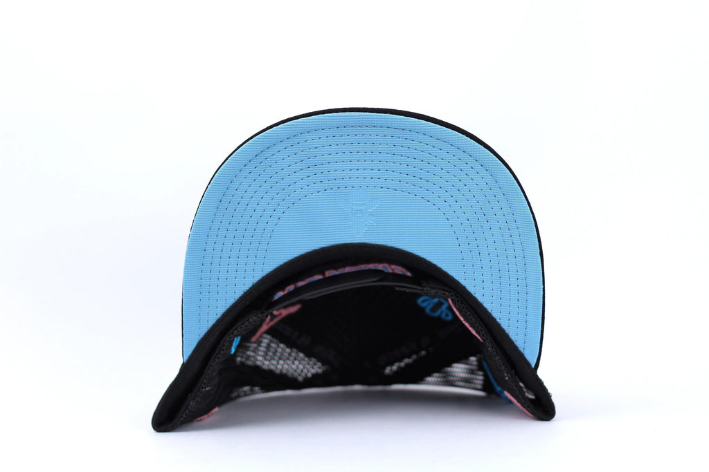 DE RANCHO NEON BLACK BLUE CAP