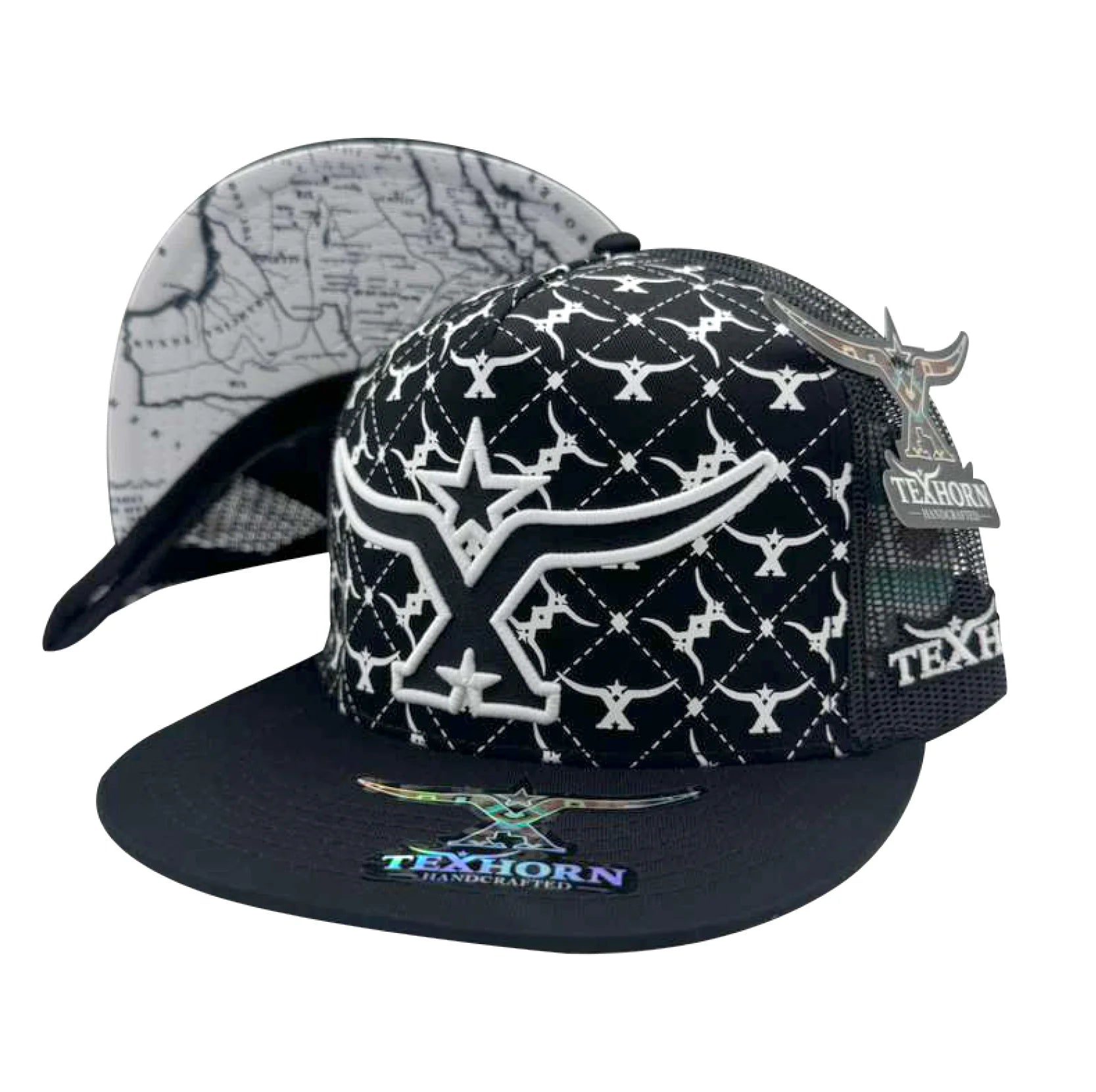 TEXHORN ZUAZUA LONG HORN BLACK CAP