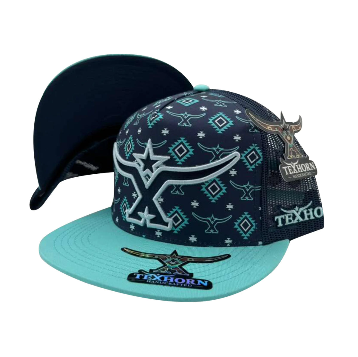 TEXHORN SANTIAGO BLUE AZTEC CAP